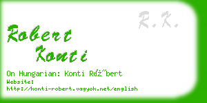 robert konti business card